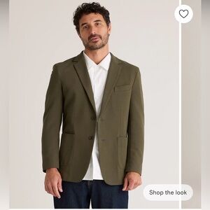 QUINCE NWOT MENS COTTON OLIVE BLAZER SIZE M